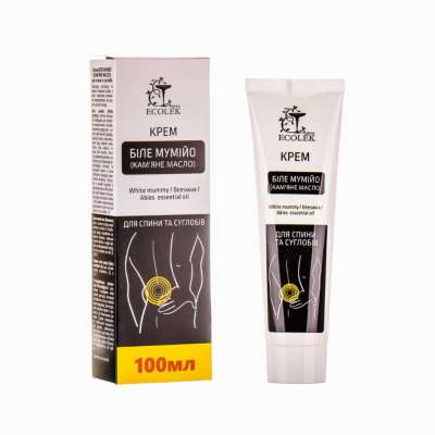 Fehér mumio krém hátra és ízületekre – 100 ml – Ecolek