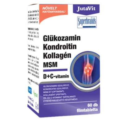 Glükózamin, kondroitin, kollagén és MSM - étrend-kiegészítő - 60 tabletta - JutaVit