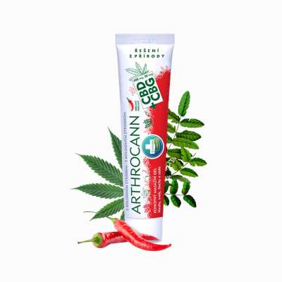 ARTHROCANN CBD + CBG melegítő kenderes masszázsgél kolloid ezüsttel - 75 ml - Annabis