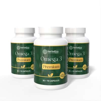 Akciós készlet: 3x Omega 3 Premium – 40 kapszula – Herbatica