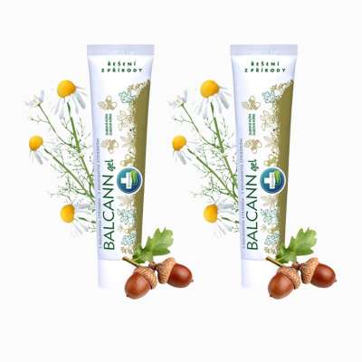 Akciós készlet: 2x BALCANN tölgyfakéreg gél aranyérre, repedésekre - 75 ml - Annabis