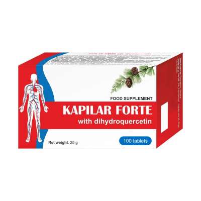 KAPILAR FORTE - étrend-kiegészítő dihidroquercetinnel, rutinnal és C-vitaminnal - 100 tabletta - Farmakom