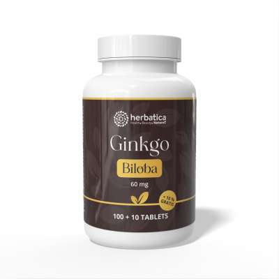 Ginkgo biloba 60 mg - 110 tabletta - Herbatica