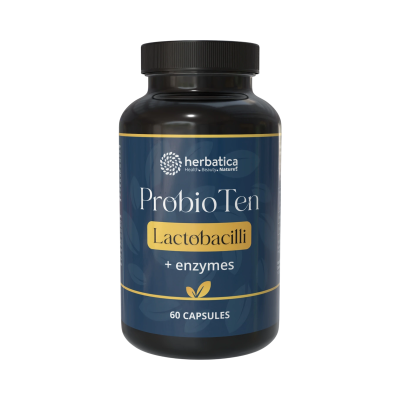 ProBio 10 laktobacillus törzs és enzimek – 60 kapszula – Herbatica