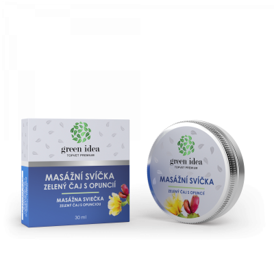 Masszázsgyertya - Zöld tea fügekaktusszal - Green idea