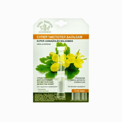 Extra erős fecskefű – kozmetikai készítmény szemölcsökre – 3 ml – Herbal Traditions