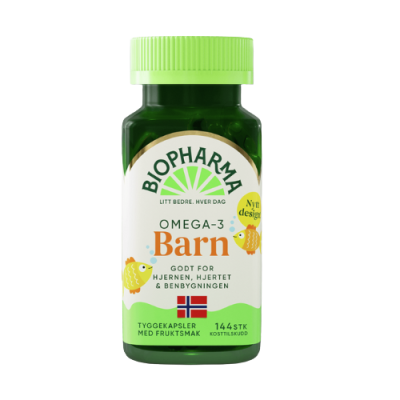 HLH BioPharma Omega 3 detské žuvacie kapsule 144 kapsúl