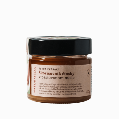 Terápiás méz fahéjjal – 220 g – Naturmeda