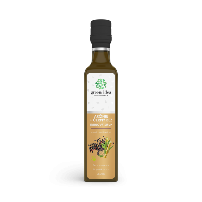 Arónia + fekete bodza szirup nádcukorral 250 ml - Green idea