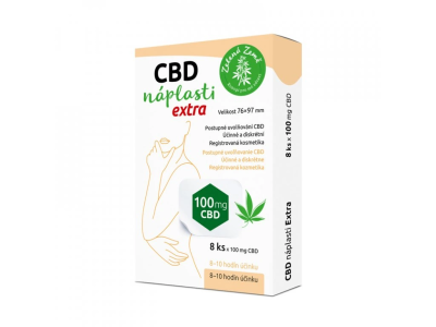 CBD tapaszok – extra nagy méret – 8 db-os kiszerelés – Zelená Země