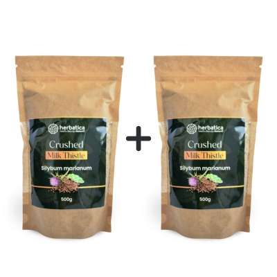 Akciós készlet: 2x 100% finomra zúzott máriatövis - 500g - Herbatica