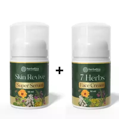Herbatica Kedvezményes csomag: Anti-Age Duo – Skin Revive SuperSerum + 7 Herbs Face Cream