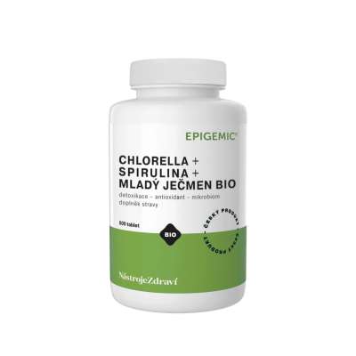 Chlorella + Spirulina + Fiatal Árpa BIO – 800 tabletta – Epigemic®
