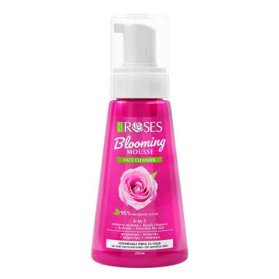 NATURE OF AGIVA ROSES 4 az 1-ben ragyogást fokozó arctisztító hab, 250 ml