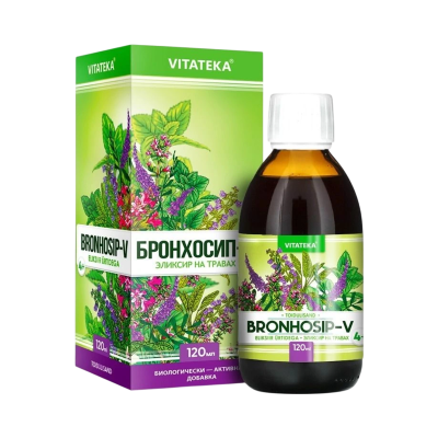 Bronhosip-V – gyógynövényes elixír C-vitaminnal – 120 ml – Vitateka