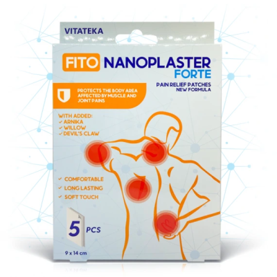 Fito Nanoplast Forte – tapasz izom- és ízületi fájdalomra – 5 db – Vitateka