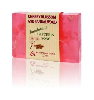 Bulgarian Rose Karlovo Glicerines szappan cseresznyevirág és szantálfa illattal, 70 g