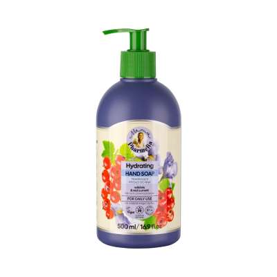 Mama Pharmelia hidratáló folyékony kézmosó vad írisszel és piros ribizlivel – 500 ml