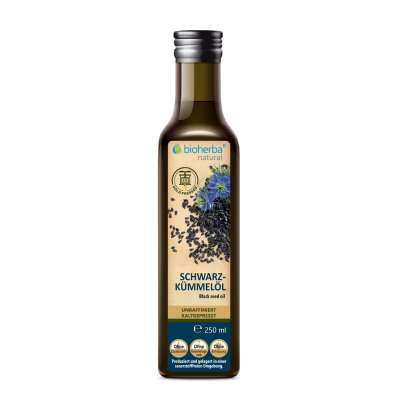 Bioherba hidegen sajtolt, finomítatlan feketekömény-olaj – 250 ml