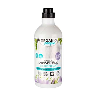Organic People természetes mosógél fehér ruhákhoz – 1000 ml