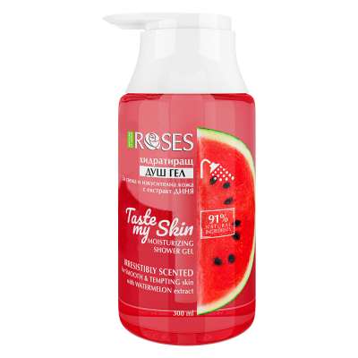 TASTE MY SKIN hidratáló természetes tusfürdő görögdinnye-kivonattal 300 ml - NATURE OF AGIVA