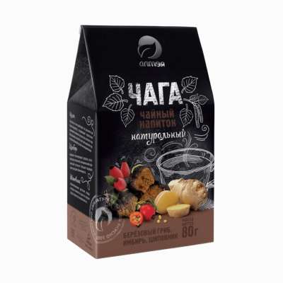 Alteya chaga tea gyömbérrel és csipkebogyóval, szálas – 80 g