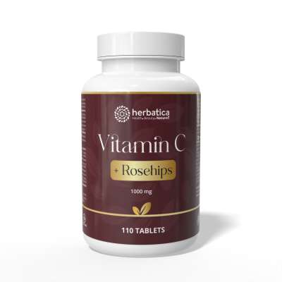 C-vitamin 1000 + csipkebogyó – 110 tabletta - Herbatica