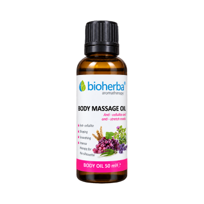 Testmasszázsolaj narancsbőr és striák ápolására – 50 ml – Bioherba
