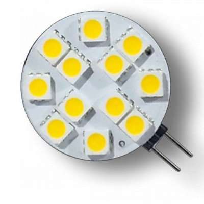 LED G4 kör égő 2,6W MelegFehér /2700 Kelvin,300 lumen kicsi/27,5 mm 3 év garancia
