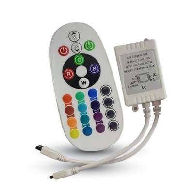 LED vezérlő távirányítóval RGB 72W infrás 24 gombos 2 év garancia