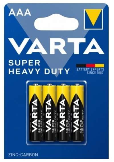 Varta Super Heavy Duty Féltartós Mikro Elem AAA B4