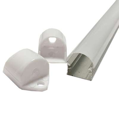Alusin 2m U profil íves opál búrával 10mm (L)