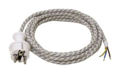 EMOS vasalózsinór dugvillával 2,4m szerelhető vezeték 3x0.75