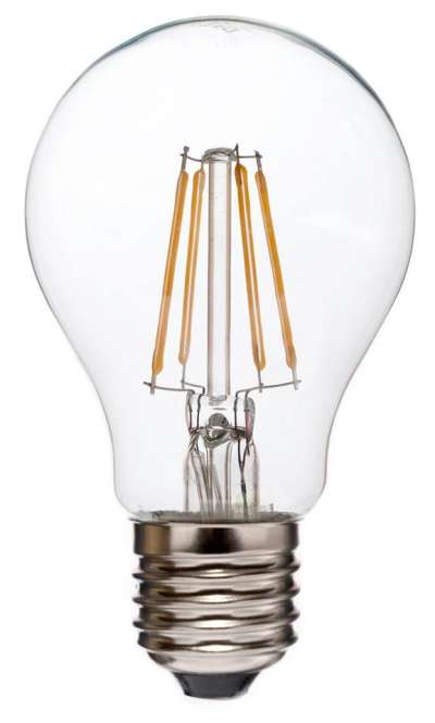 LED Filament körte 6W E27 360° KözépFehér átlátszó búra 4000 K, 700 lumen 2 év garancia