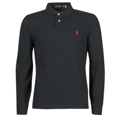 Hosszú ujjú galléros pólók Polo Ralph Lauren POLO AJUSTE DROIT EN COTON BASIC MESH LOGO PONY PLAYER