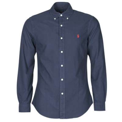 Hosszú ujjú ingek Polo Ralph Lauren CHEMISE CINTREE SLIM FIT EN OXFORD LEGER TYPE CHINO COL BOUTONNE