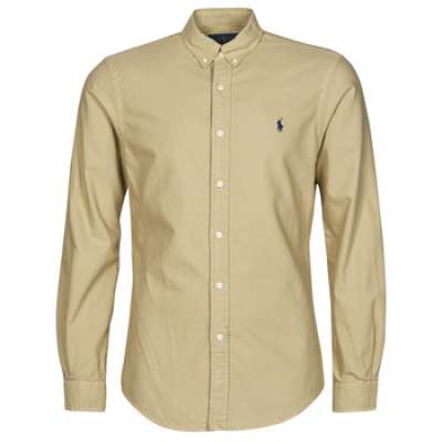Hosszú ujjú ingek Polo Ralph Lauren CHEMISE CINTREE SLIM FIT EN OXFORD LEGER TYPE CHINO COL BOUTONNE