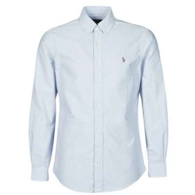 Hosszú ujjú ingek Polo Ralph Lauren CHEMISE AJUSTEE EN OXFORD COL BOUTONNE LOGO PONY PLAYER MULTICO