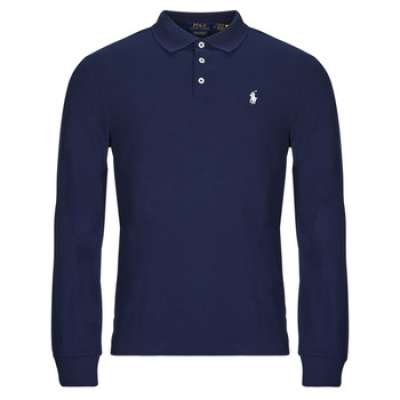 Hosszú ujjú galléros pólók Polo Ralph Lauren POLO COUPE AJUSTEE SLIM FIT EN COTON STRECH MESH