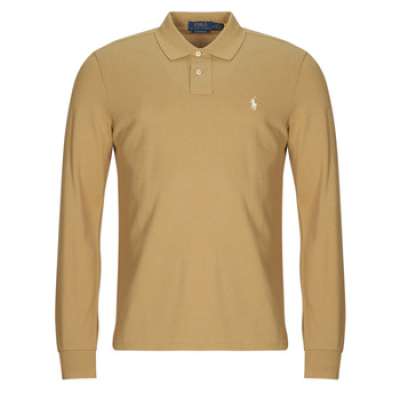 Hosszú ujjú galléros pólók Polo Ralph Lauren POLO COUPE DROITE EN COTON BASIC MESH