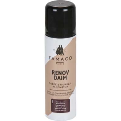 Cipőápolók Famaco AEROSOL RENOVATEUR DAIM/NUBUCK 200 ML MARRON FONCE