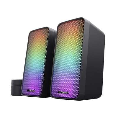 TRUST GXT 611 Wezz Illuminated Speaker Set, RGB, Fekete