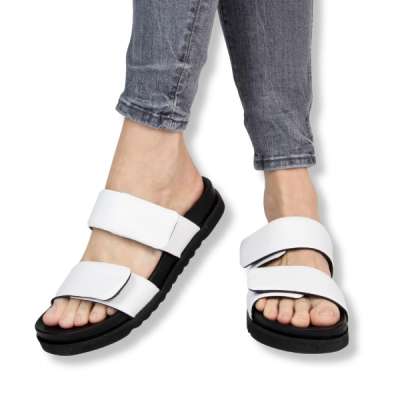 Batz papucs MIA WHITE AND BLACK