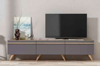 Design TV asztal Abhilasha 180 cm antracit