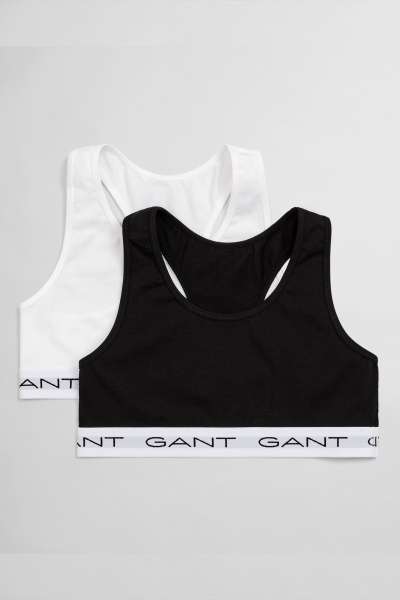 ALSÓNEMŰ GANT TOP 2-PACK BLACK / WHITE