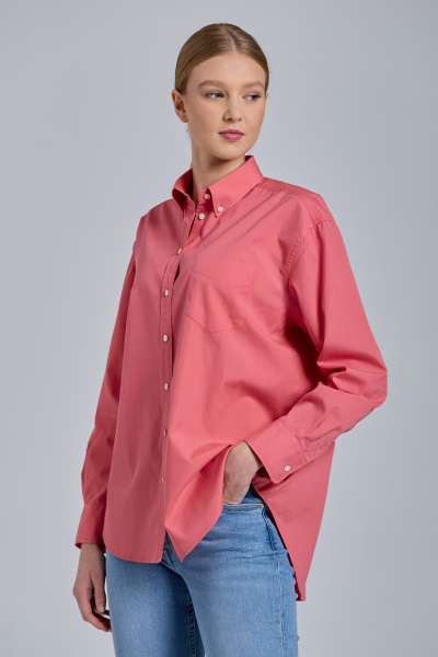 ING GANT D1. RELAXED BD LUXURY POPLIN BLUSH PINK