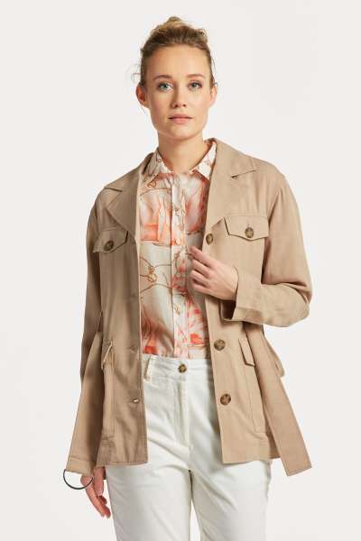 ZAKÓ GANT REAXED BETED BAZER HORN BEIGE