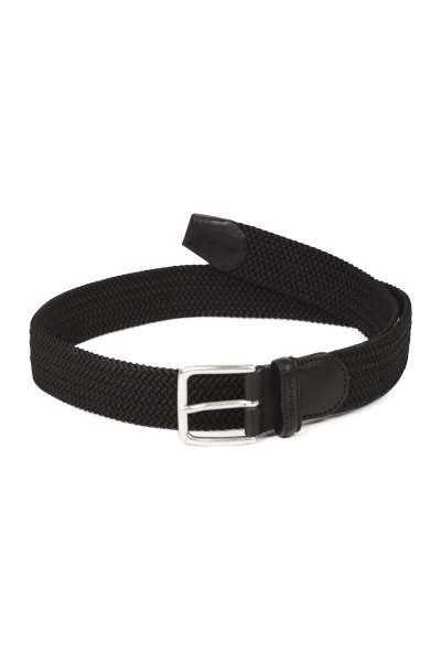 ÖV GANT ELASTIC BRAID BELT BLACK3
