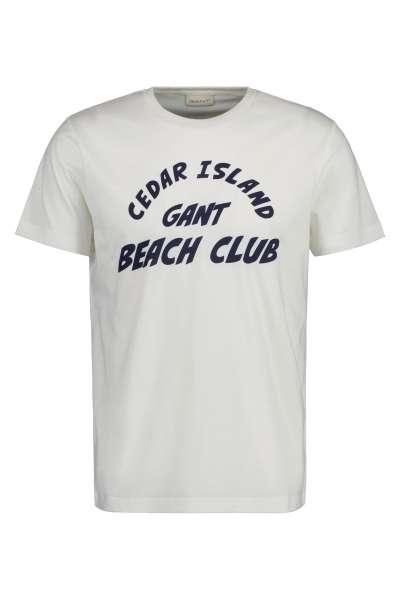 PÓÓ GANT CEDAR GRAPHIC T-SHIRT EGGSHE