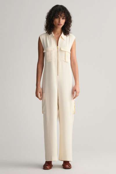 OVERÁL GANT CARGO POCKET JUMPSUIT LINEN